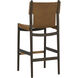 Argus 47.25 inch Nubuck Caramel Leather Barstool